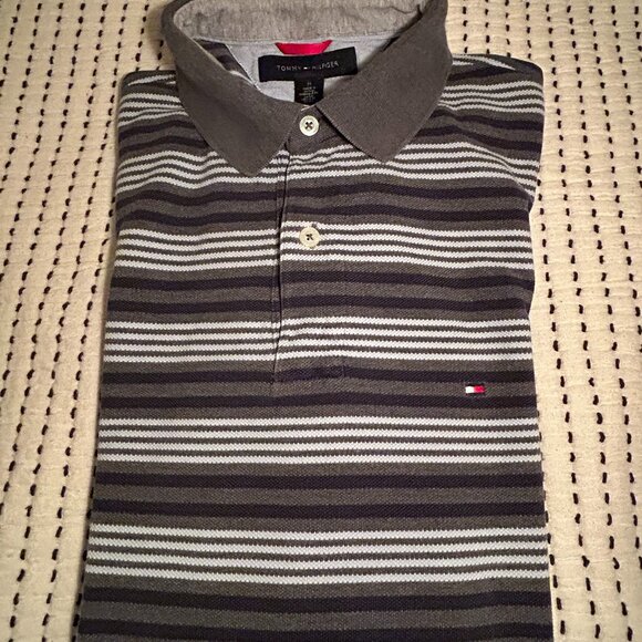 Tommy Hilfiger Medium Stiped Long Sleeve Polo - Picture 4 of 6